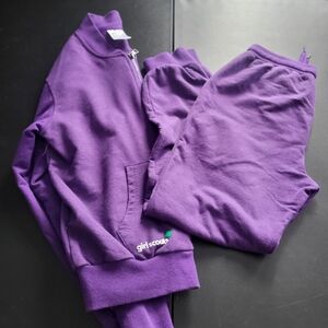 Girl Scout Sweatsuit Size XL Excellent Condition 2 Piece Set